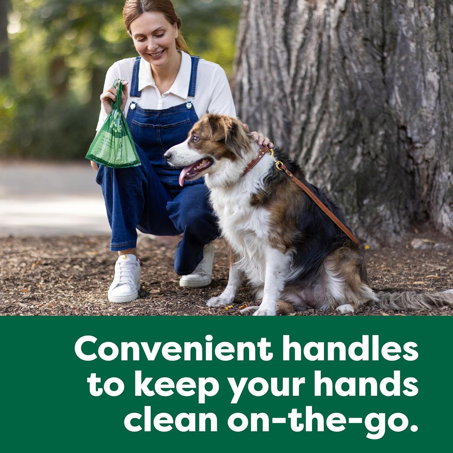 Dog Poop Bags with Tie Handles, Extra Wide, Dispensing Box Value Pack, Easy-To-Tie and Guaranteed Leakproof, Lavender, 600 Handle Bags